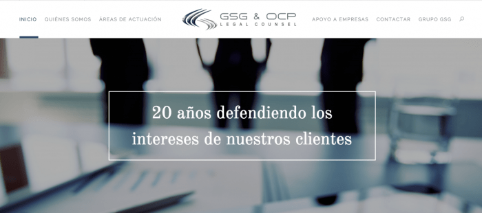 GSG & OCP Legal Counsel estrena nuevo portal